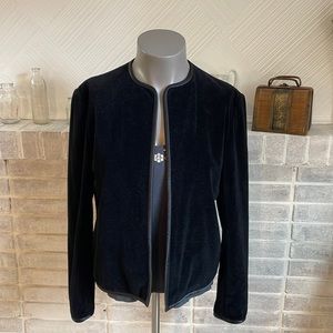 Vintage European Cropped Velvet Jacket